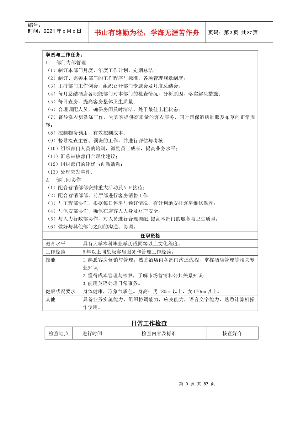 酒店客房部管理手册_制度规范_工作范文_实用文档_第3页