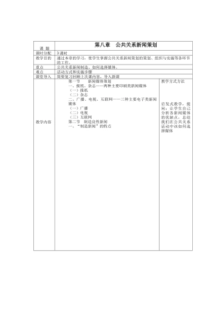 公共关系新闻策划