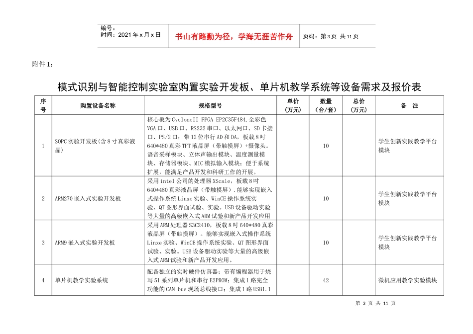 重庆工商大学模式识别与智能控制实验室实验设备招标书_第3页