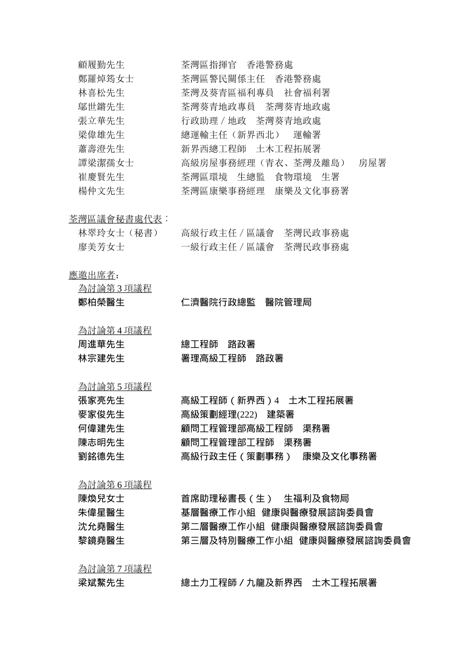 荃湾区议会第十二次(三零五至零六)会议记录_第2页