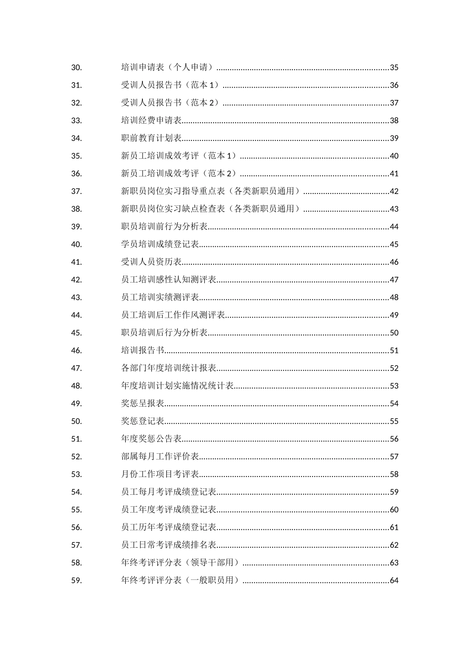 某某公司行政人事表格大全_第2页