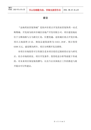 金海湾可行性报告(新)