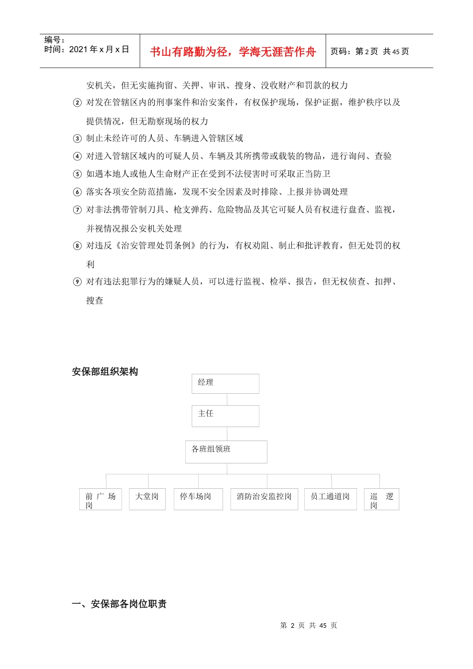 酒店管理安保工作手册_第2页