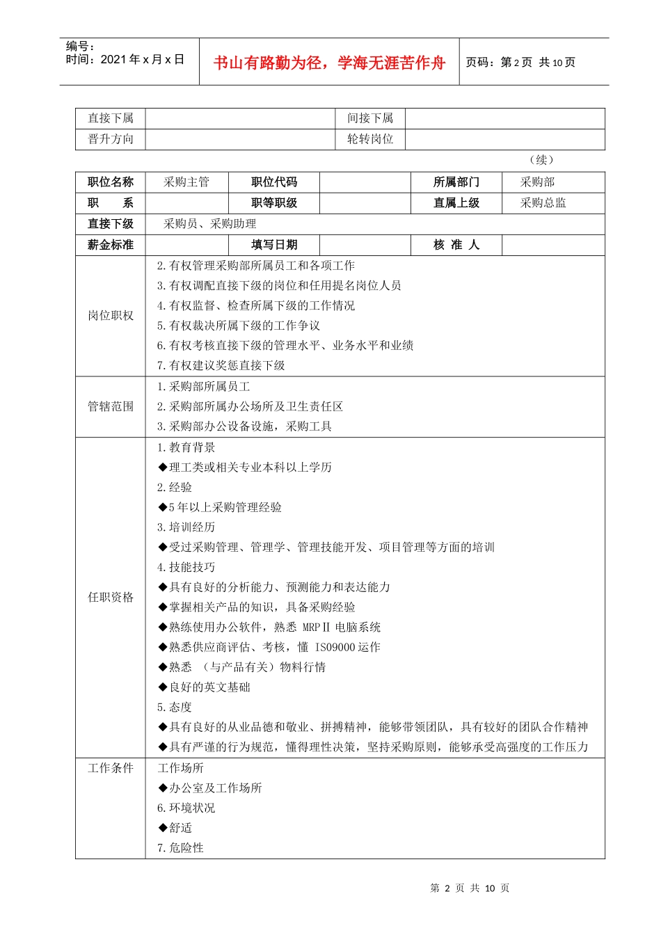采购部组织结构职责_第2页