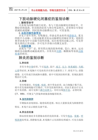 鉴别诊断(DOC35页)