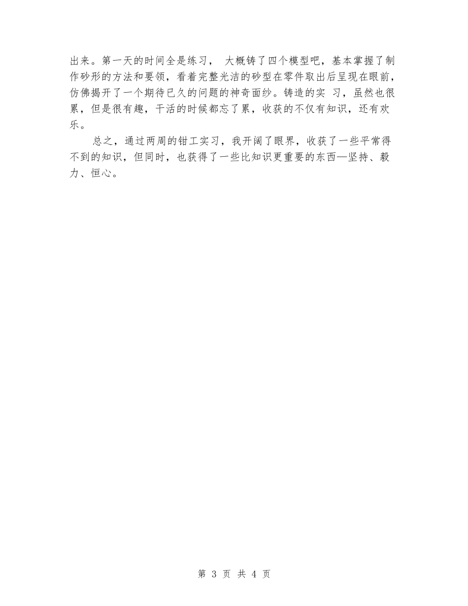 2024年9月大学生金工实习报告范文_第3页