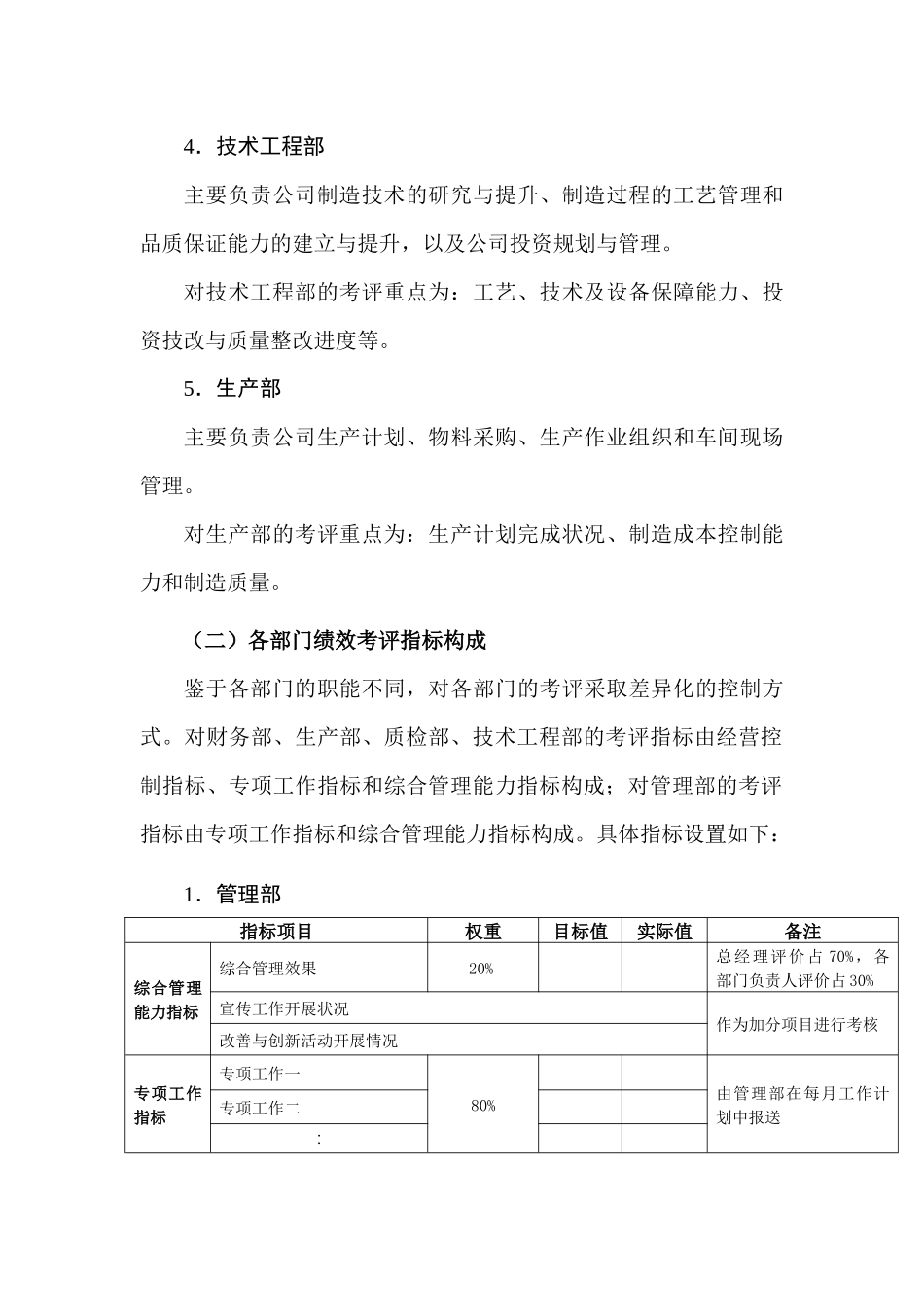 部门绩效考评管理制度_第3页