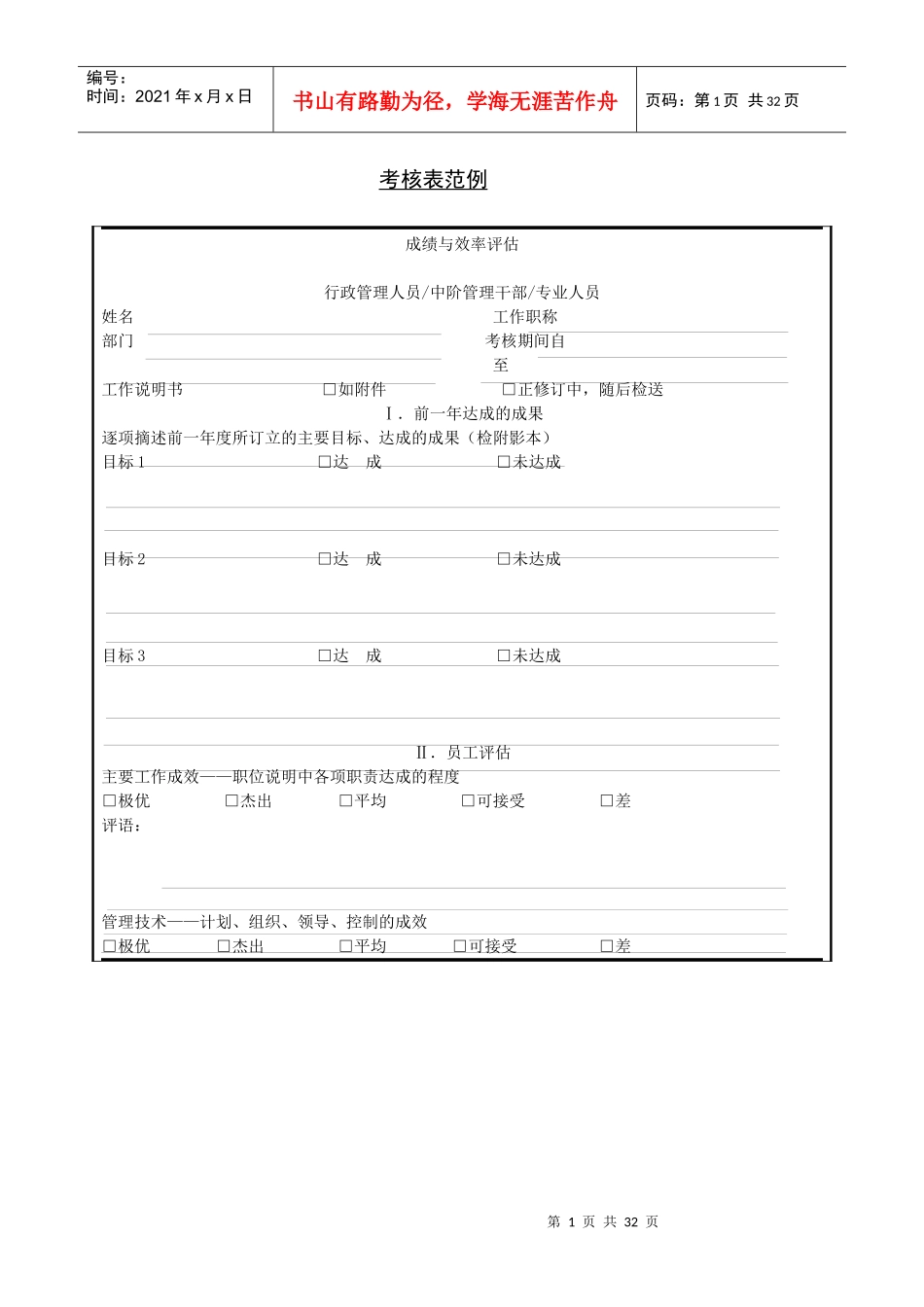 金都宾馆人力管理制度及表格--tomtang720_第1页