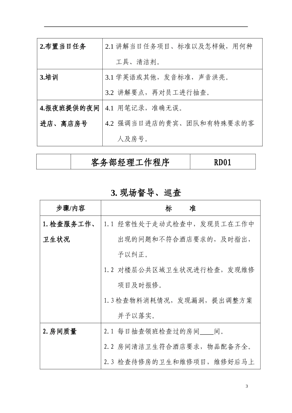 酒店管理星级酒店客务部各岗位工作流程_第3页