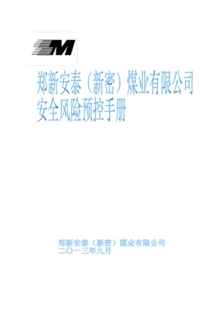 郑新安泰风险预控