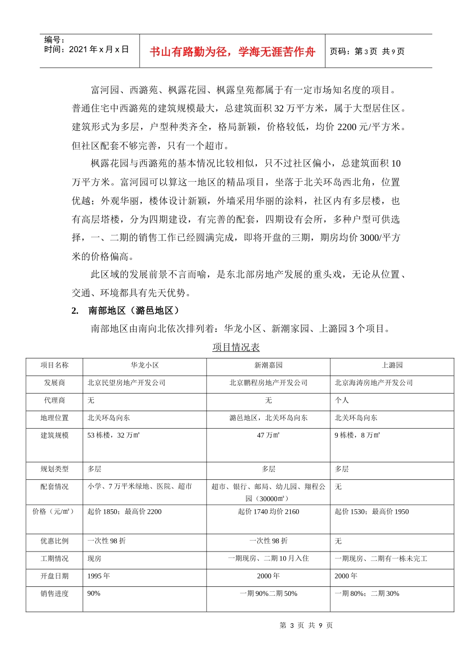 通县东北部项目分析（魏）_第3页