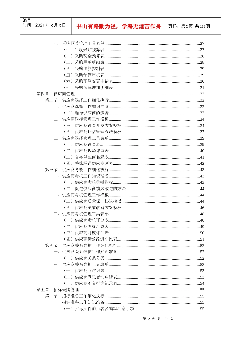 采购管理职位工作手册_第2页