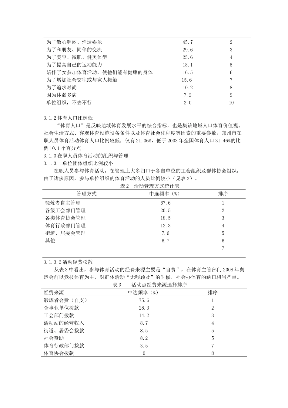 郑州市在职人员体育活动现状调查与分析_第2页