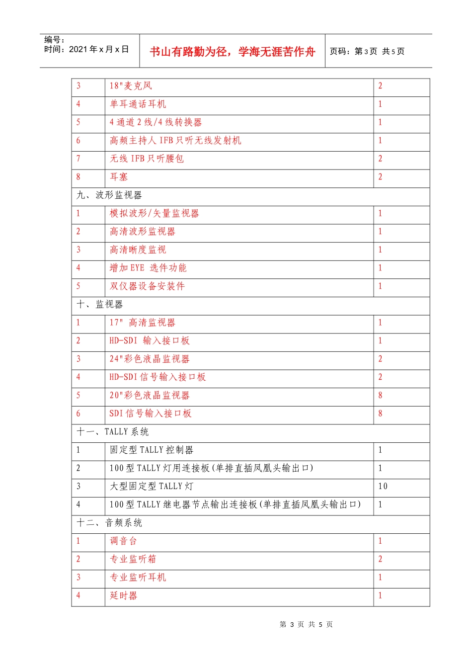 采购内容及数量-北京市政府采购公开招标公告_第3页