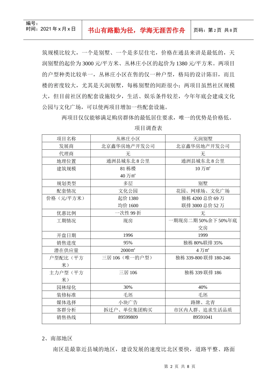 通县东北部项目分析（吴）_第2页