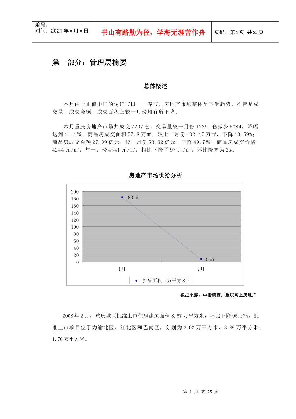重庆房地产二月月度报告_第2页
