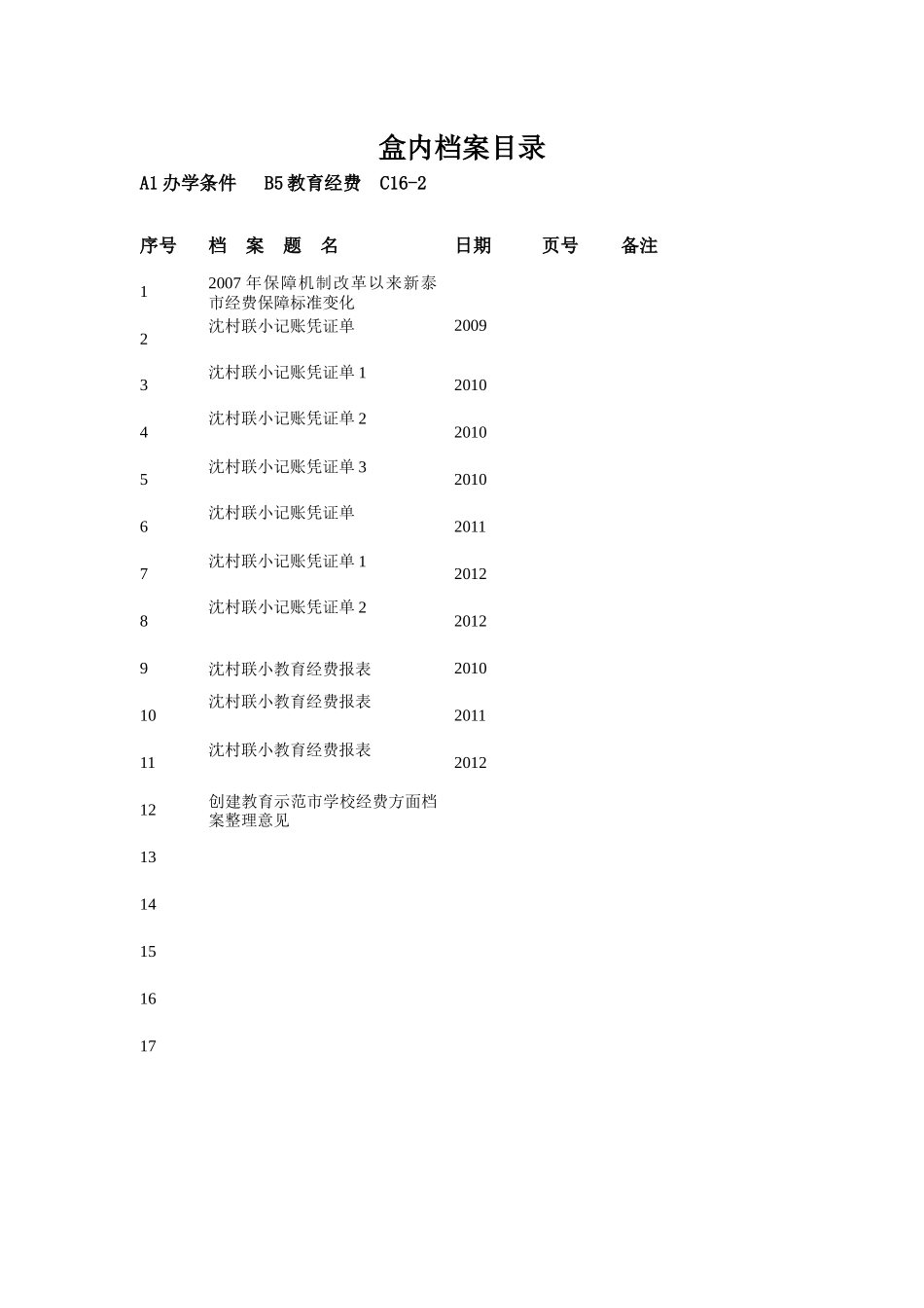 泰规盒内档案目录56_第3页