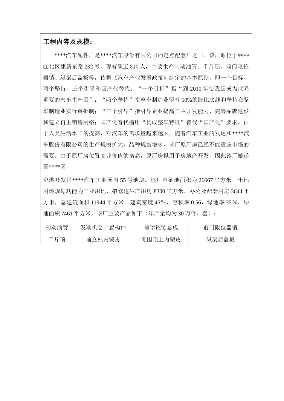 汽车配件厂环境影响报告表_第3页
