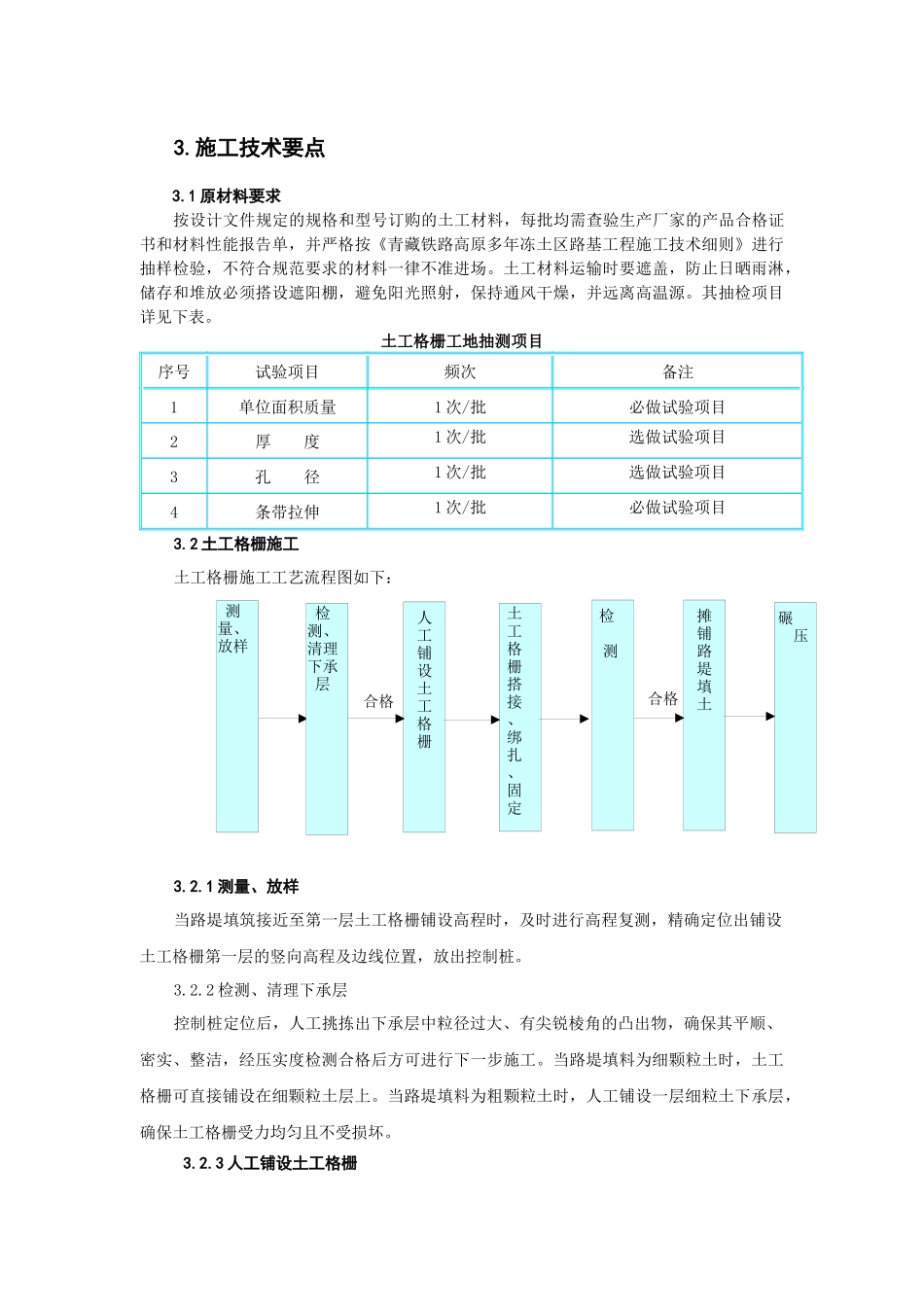 青藏铁路高含冰量多年冻土地区土工格栅、保温板施工技术_第3页