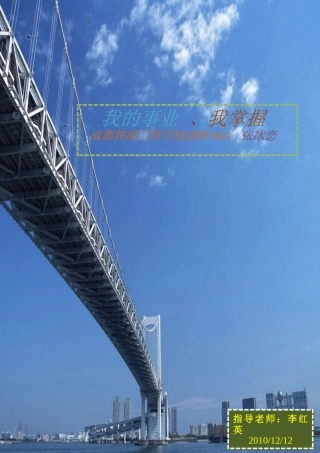 新改 张冰恋 职业规划1