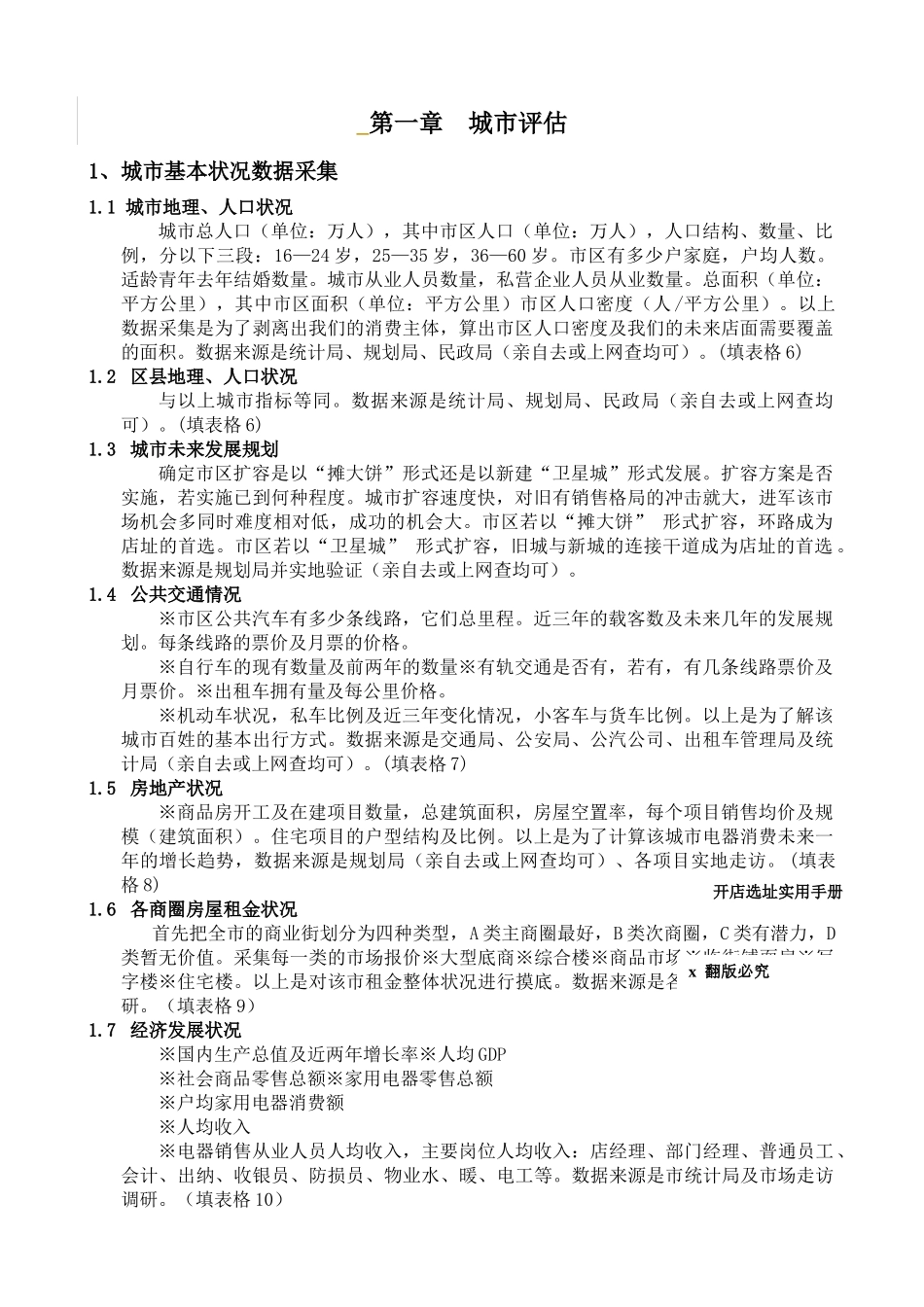 大陆知名家电连锁店开店基本手册_第1页