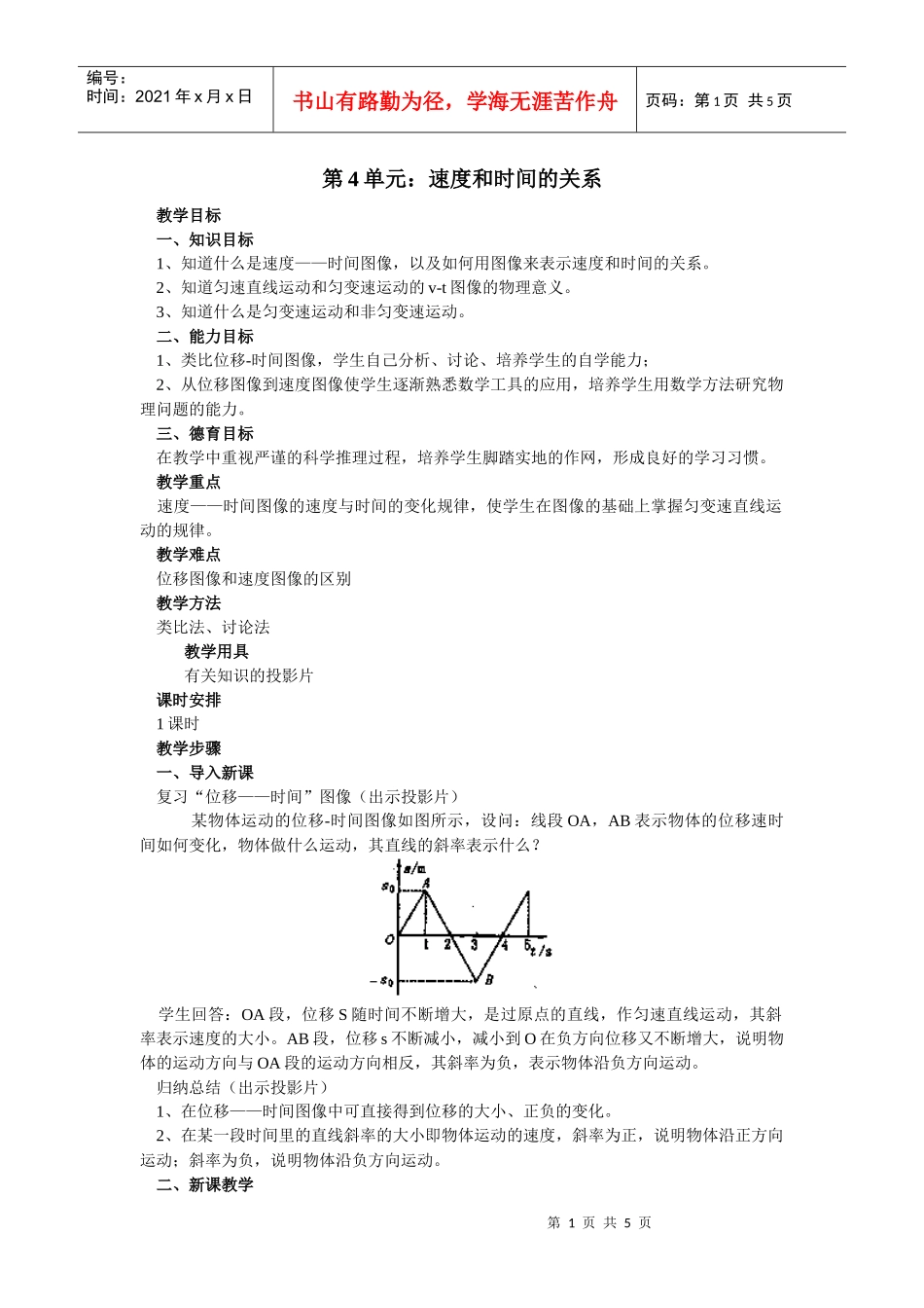 速度和时间的关系_第1页