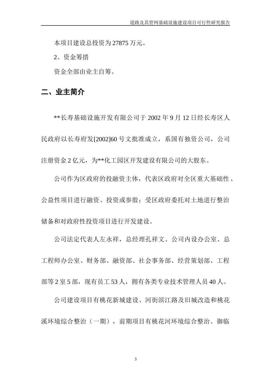 道路及其管网基础设施建设项可行性研究报告_第3页