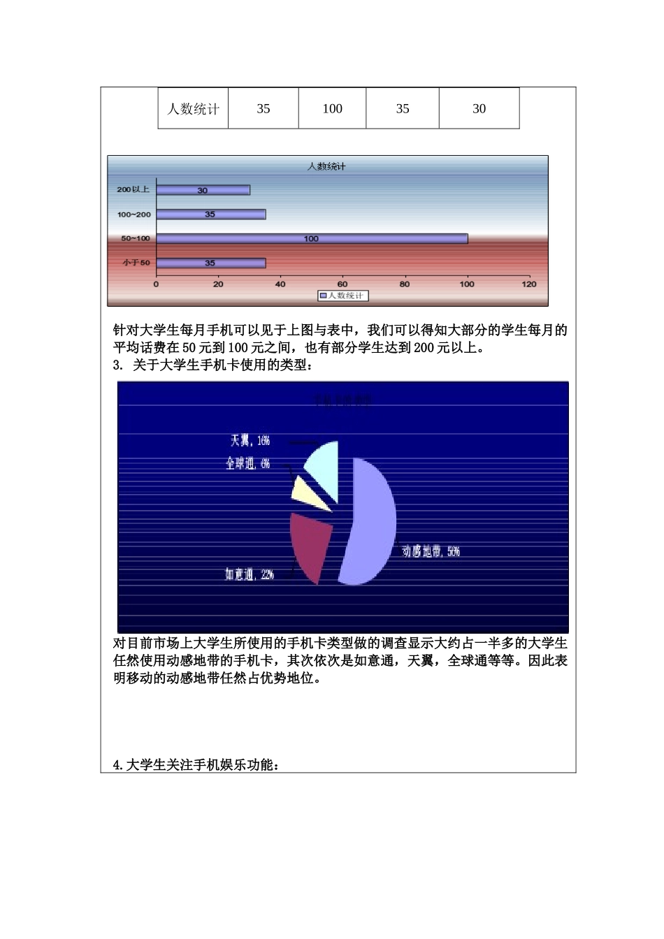 大学生年度手机消费使用的调研_第3页
