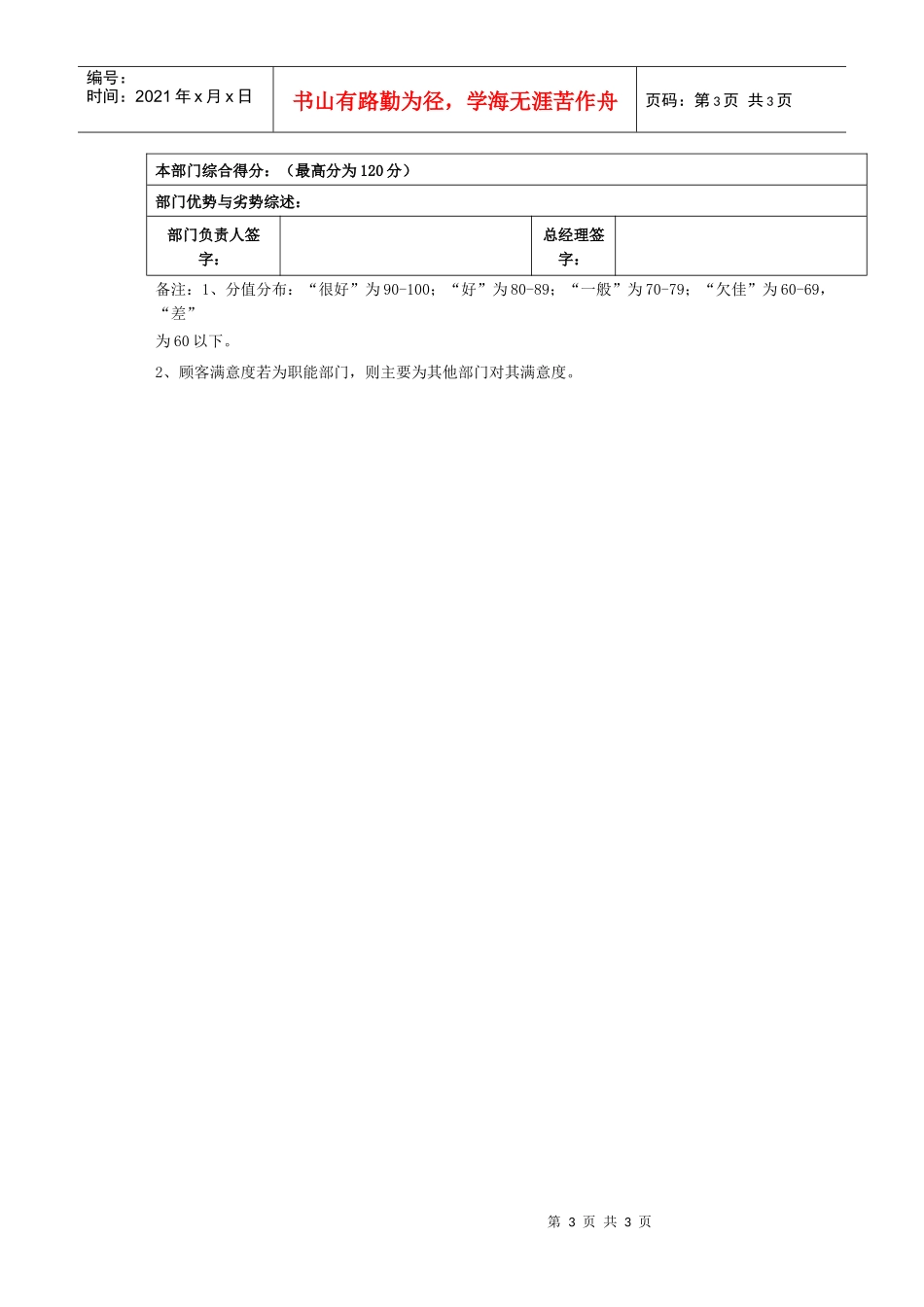 部门责权划分和绩效考核——物流配送部_第3页