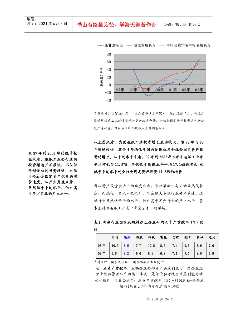 造纸行业投资策略报告(doc 23)_第3页
