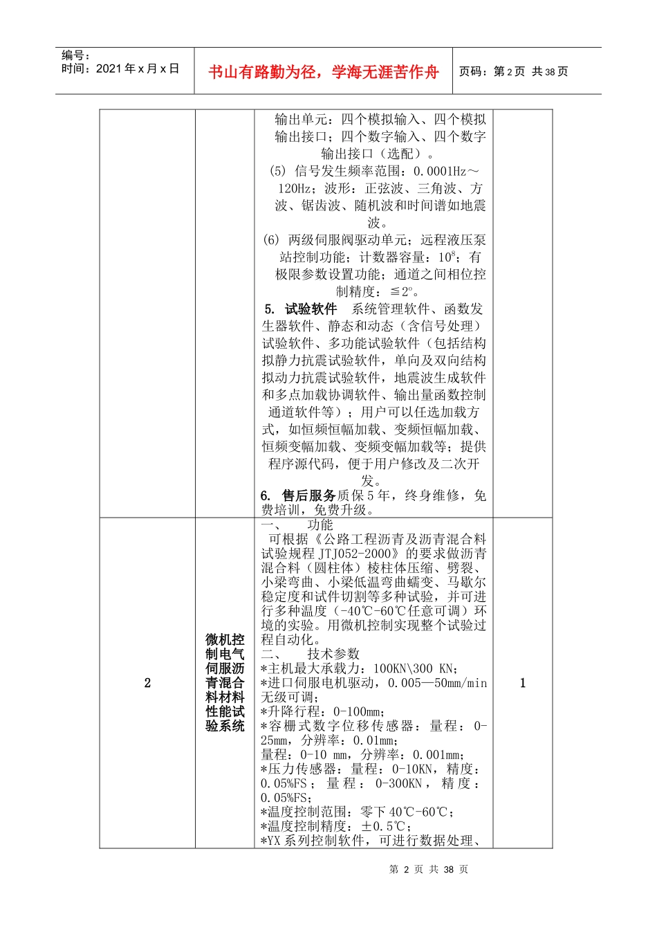 采购数量及技术要求(doc 32)(1)_第2页