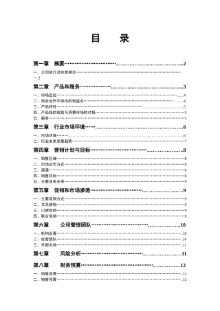 鑫龙商业计划书