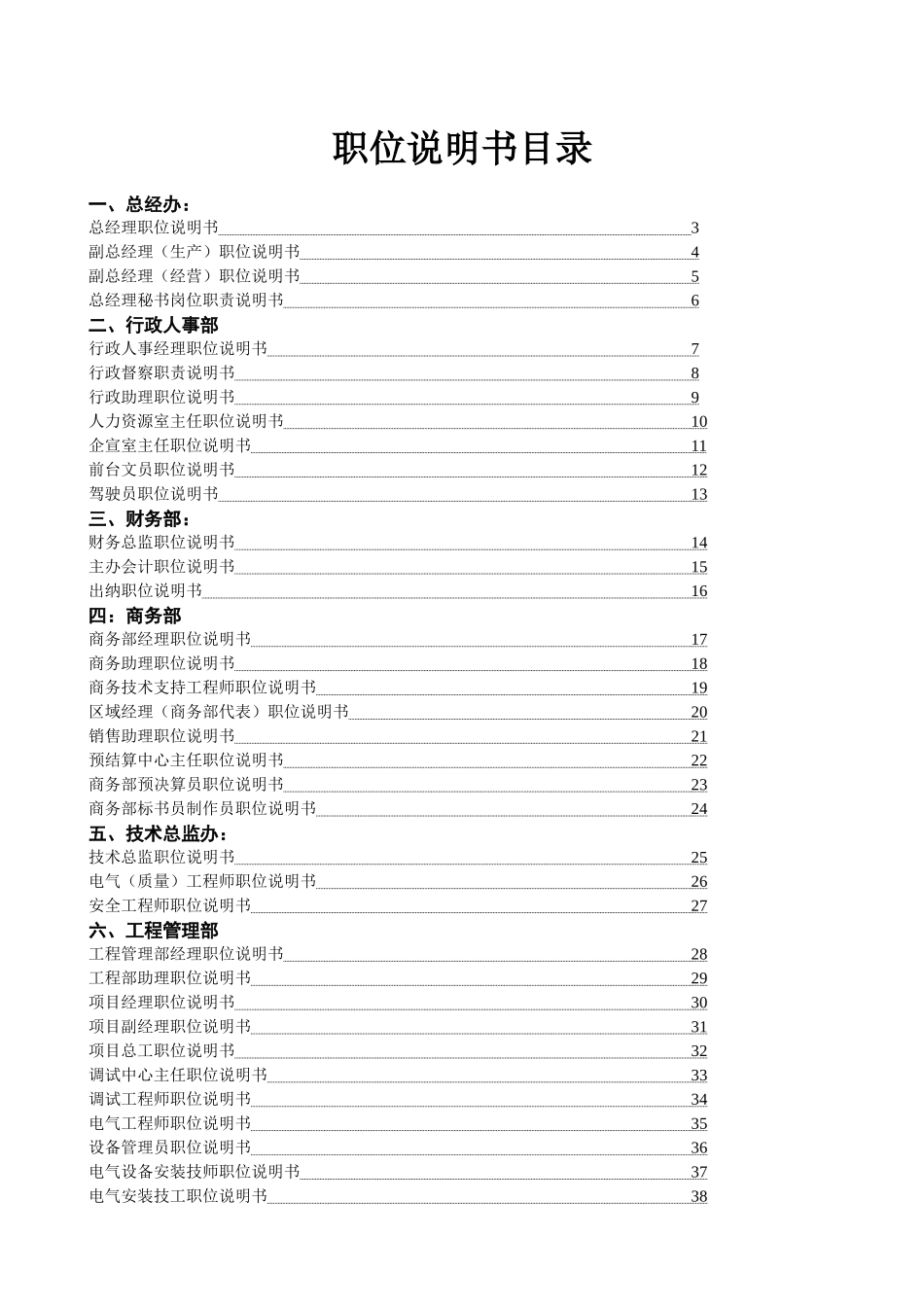 职位说明汇编_第1页