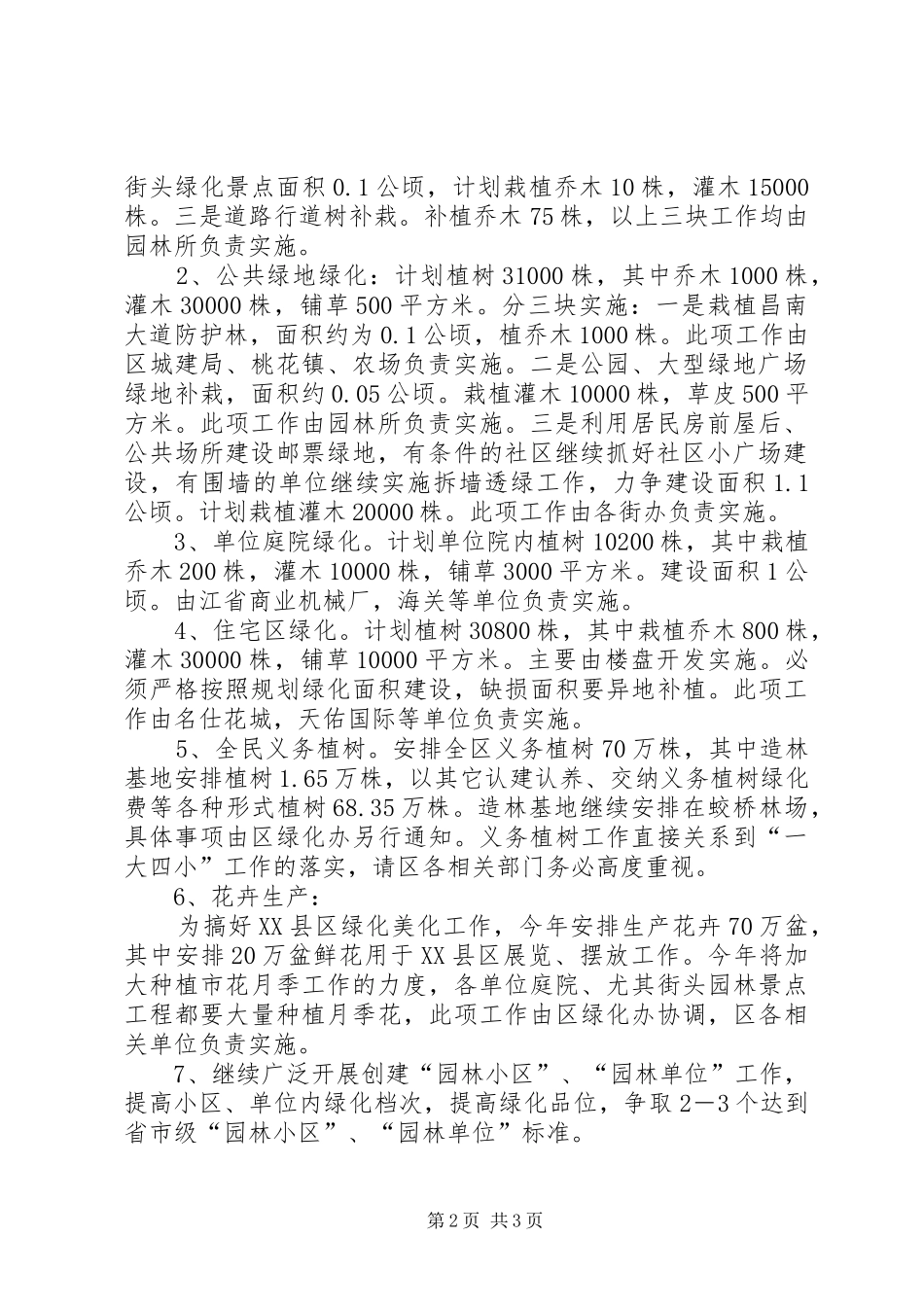 绿化工作安排计划_第2页