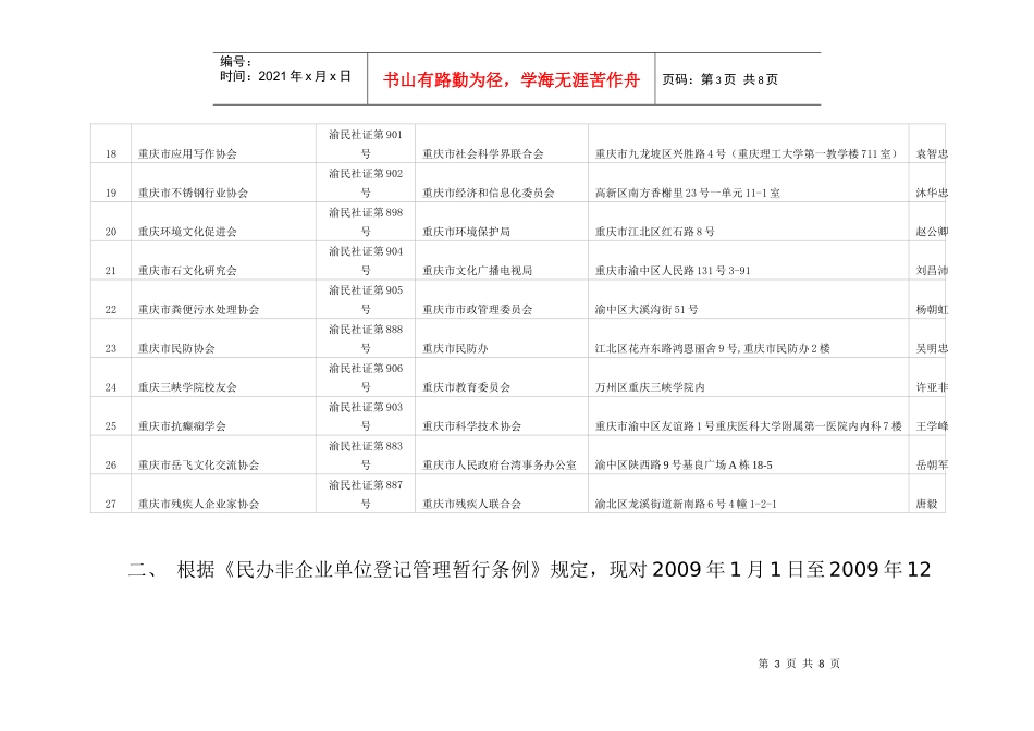 重庆市社会组织登记公告-重庆市民政局_第3页