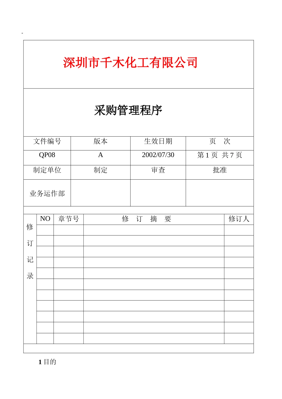 采购管理程序_第1页