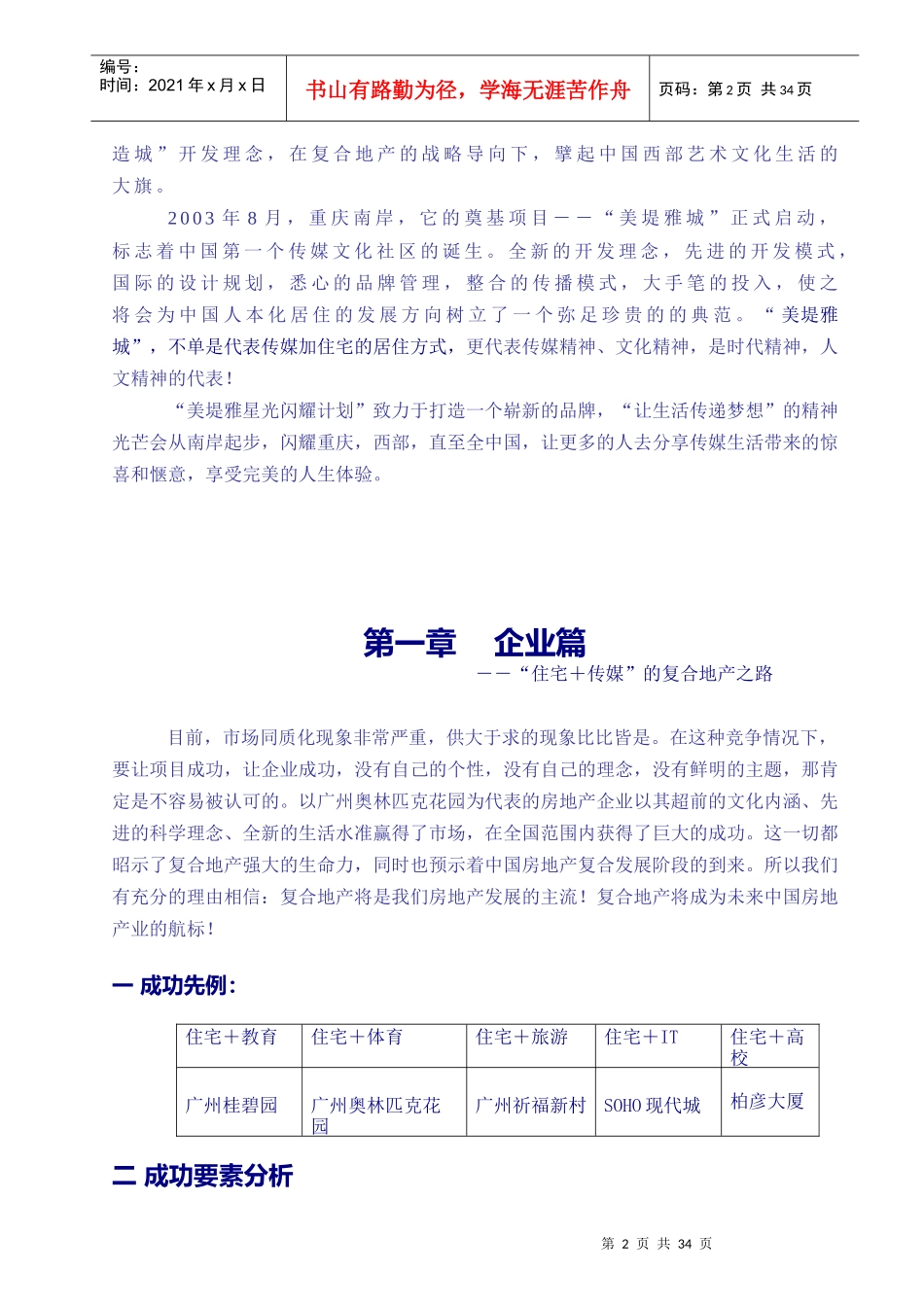 重庆美堤雅城整体广告策划案_第2页