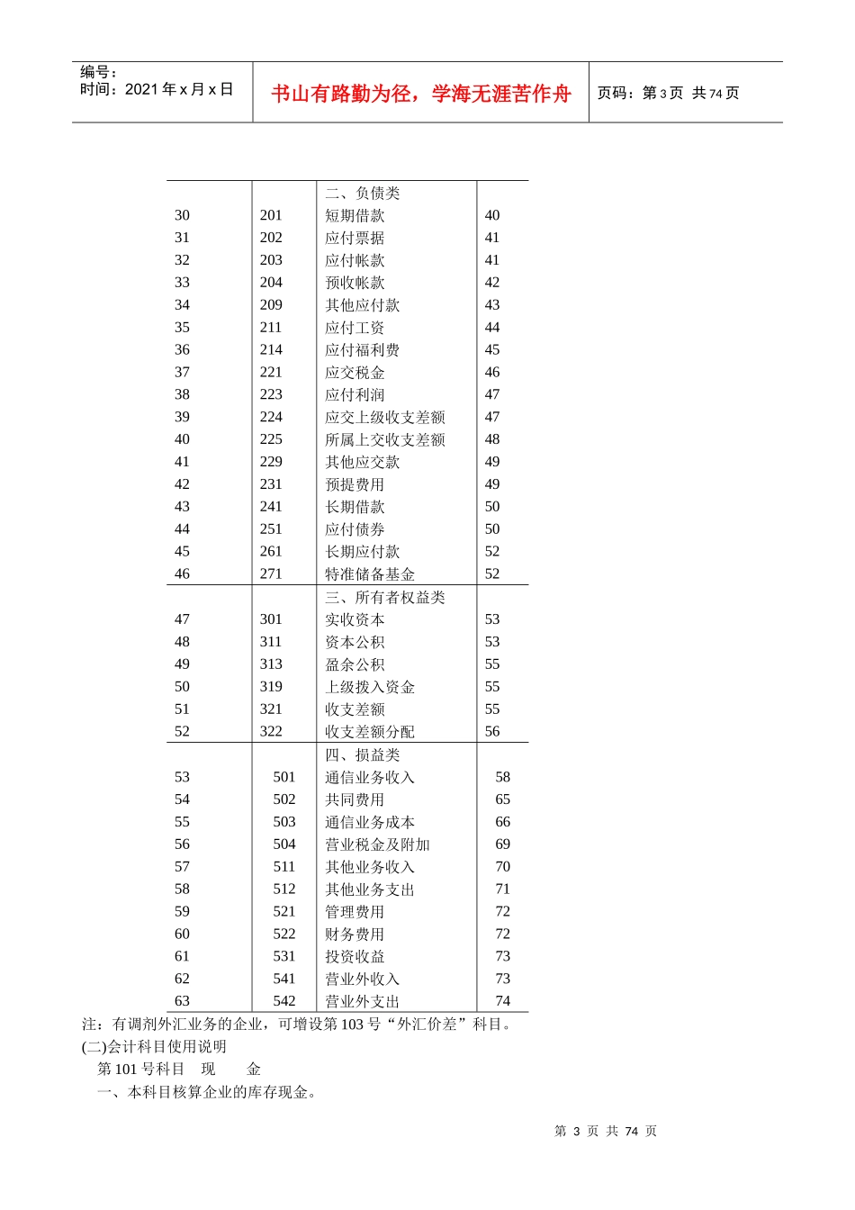 邮电通信企业会计管理制度_第3页