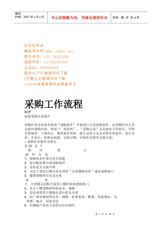 采购工作流程介绍
