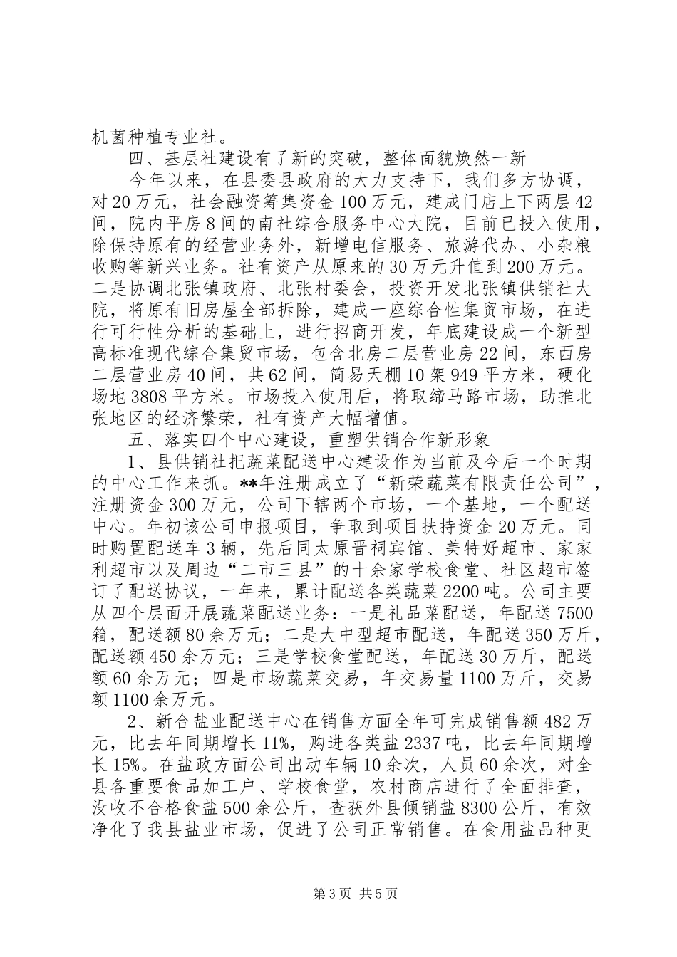 供销社年终总结和工作安排_第3页