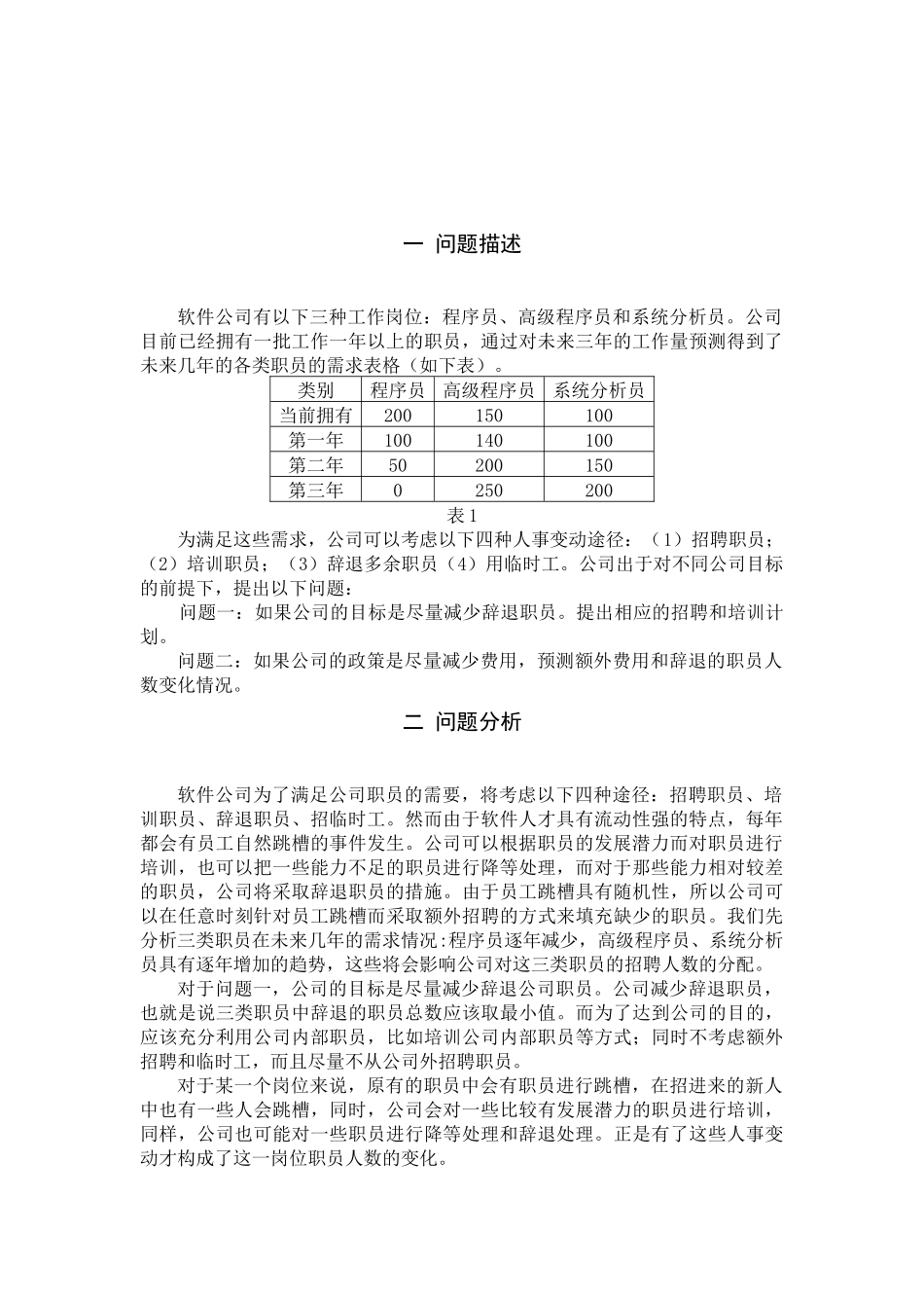软件公司人力资源规划的数学模型_第3页