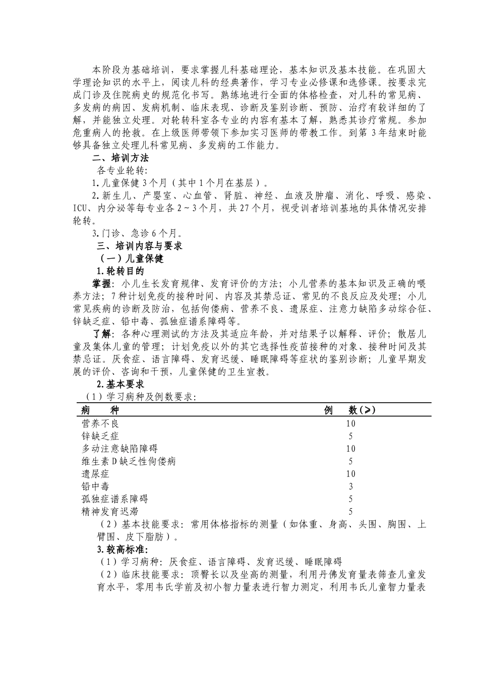 浅谈儿科医师培训细则_第2页