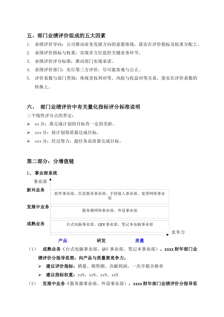 公司部门业绩评价基础及建议DOC_第2页