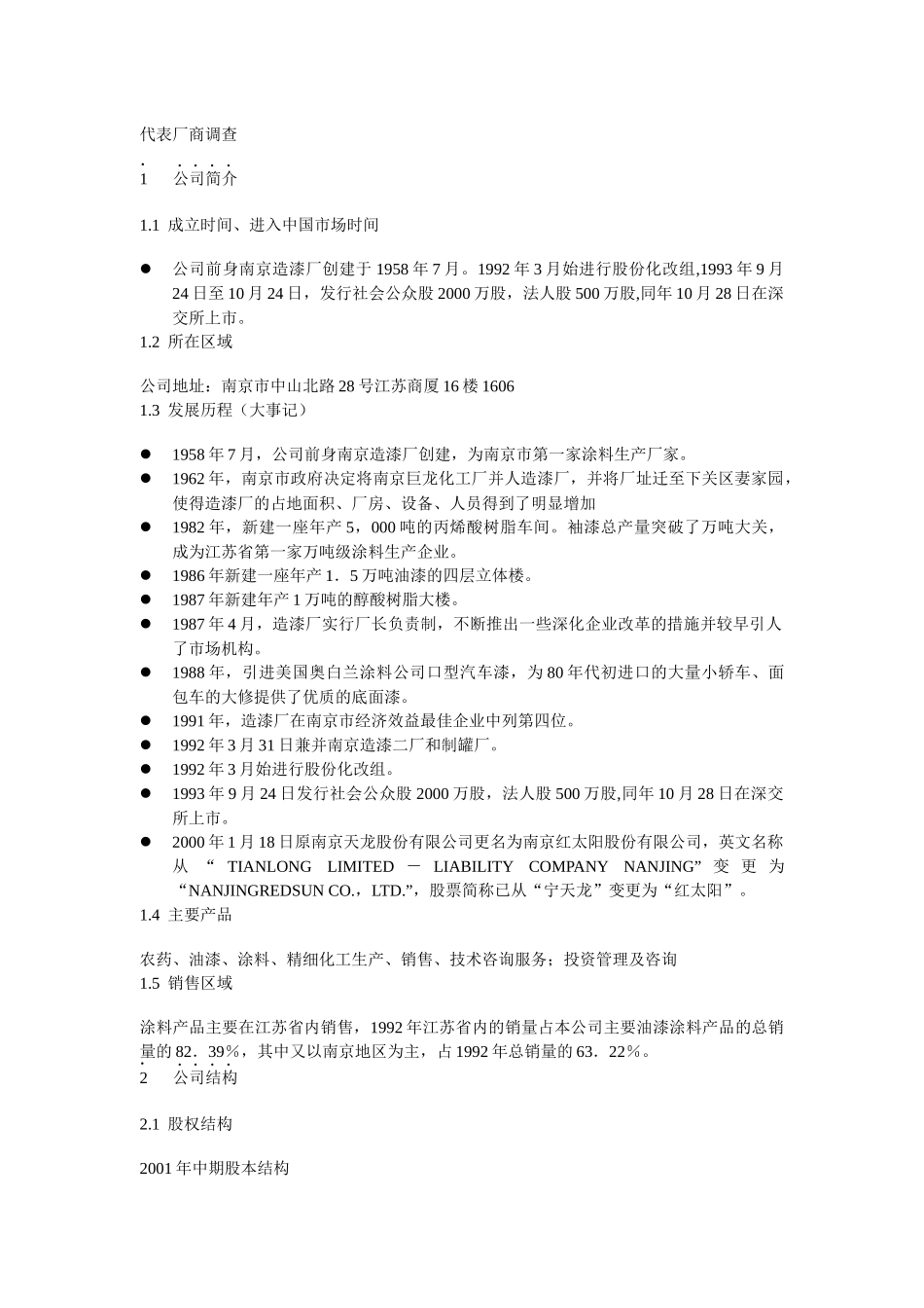 厂商调查之红太阳调查_第1页