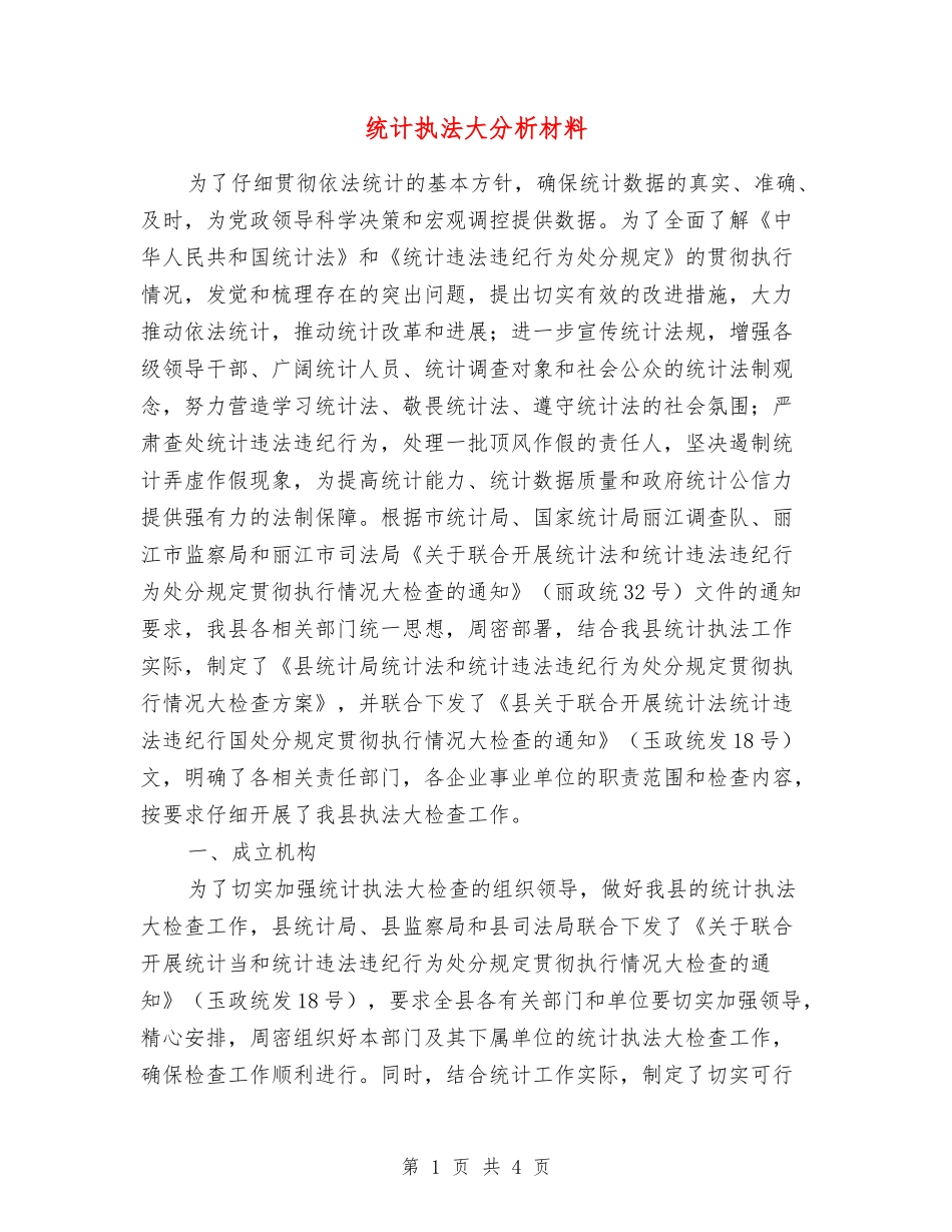 统计执法大分析材料_第1页