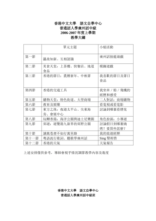 香港中文大学粤语培训1