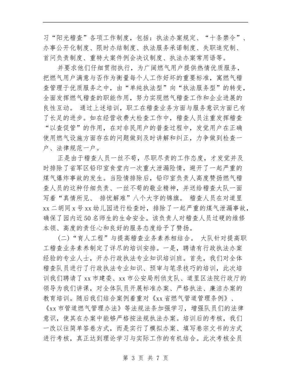 燃气专业技术业务工作总结_第3页