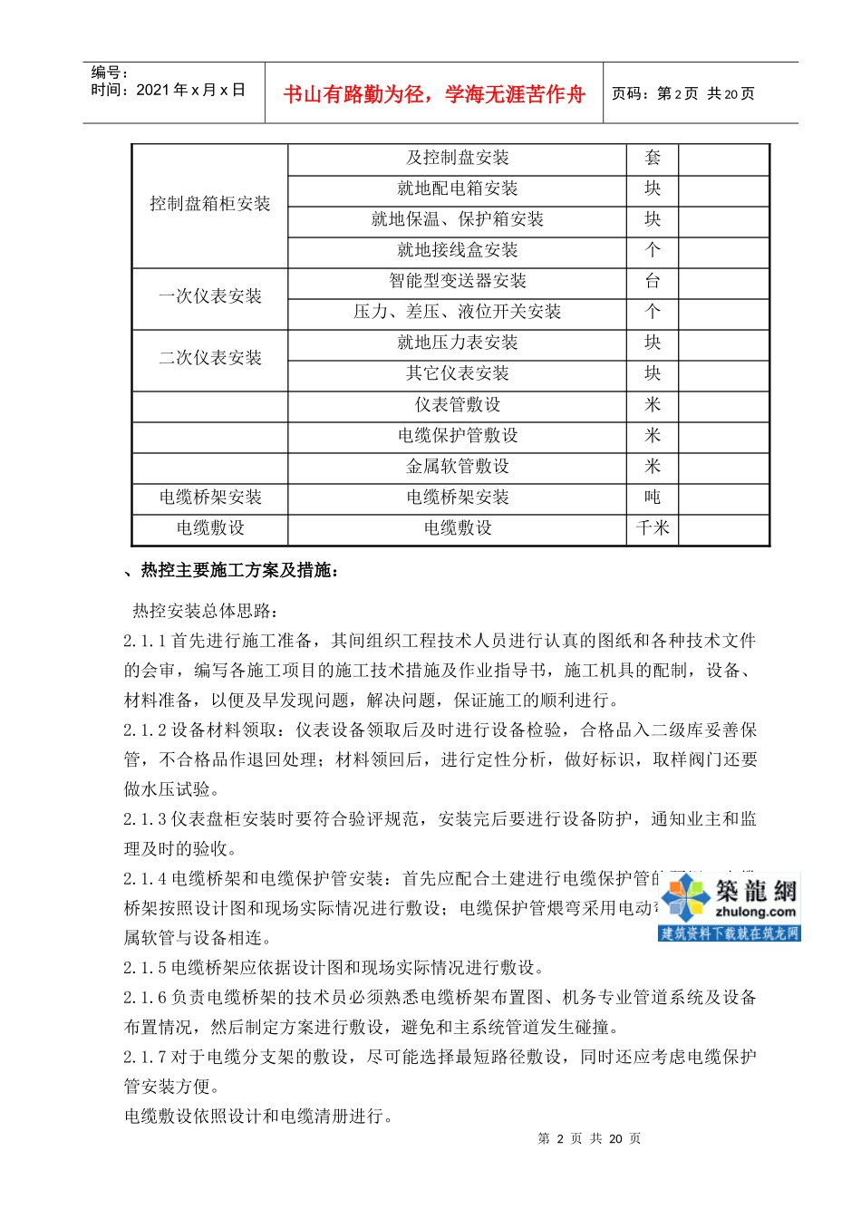 热控专业施工组织设计方案修改版_第2页
