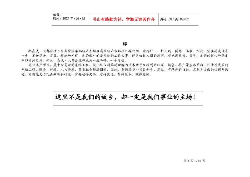 烟台嘉诚-大都会项目全案操作执行方案-55DOC_第2页