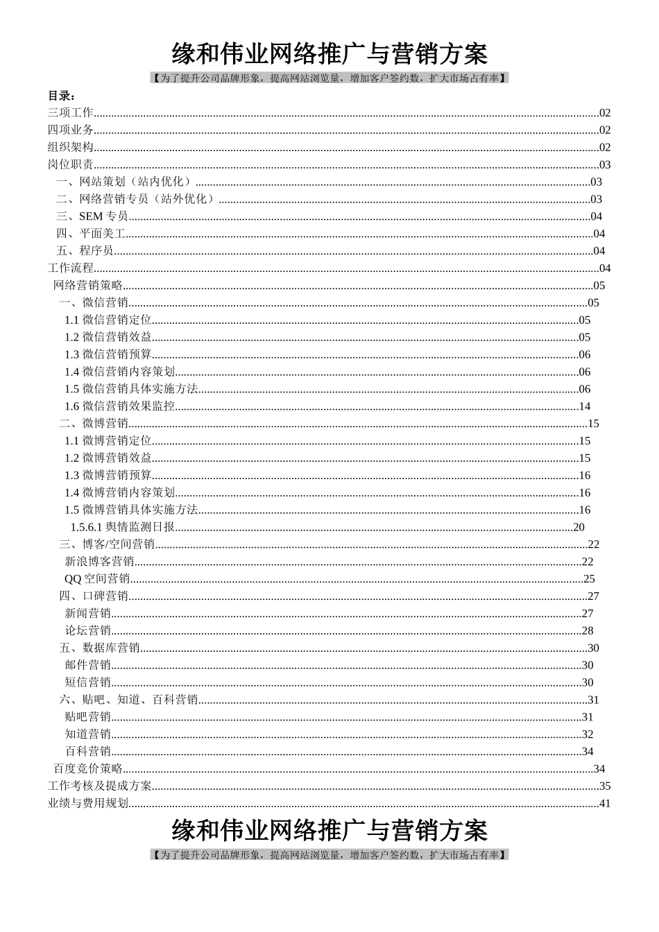 份完整的网络推广与营销方案_第2页
